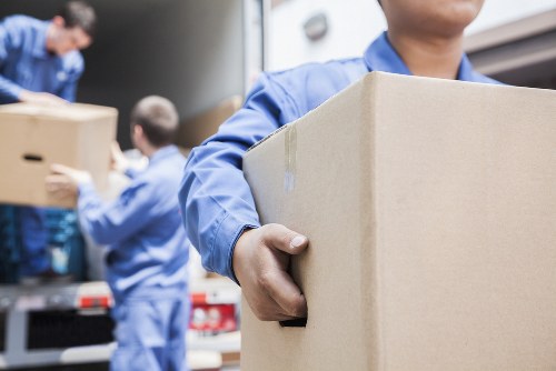Moving and storage planning for a busy property location