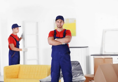 Charity reuse partnership collecting donated furniture and household items