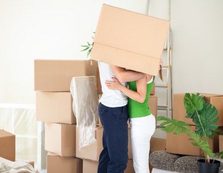 Local Fortisgreen movers handling boxes and household items
