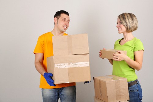 Professional movers handling an office relocation in Fortisgreen